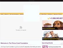 Tablet Screenshot of princechunkfoundation.org